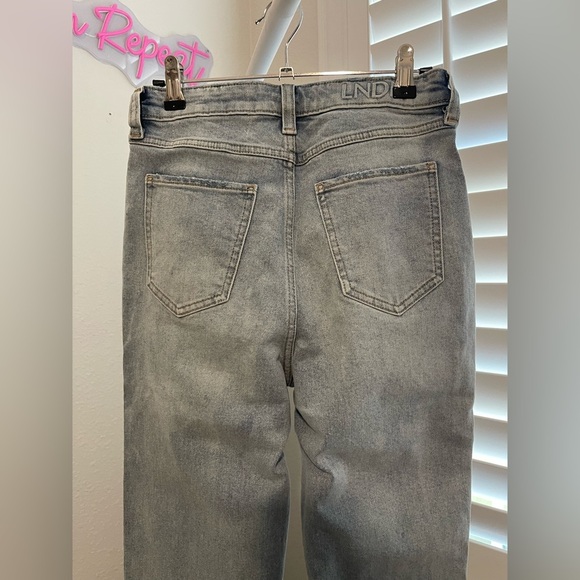 LNDN Light Wash Distressed Denim - Picture 6 of 7